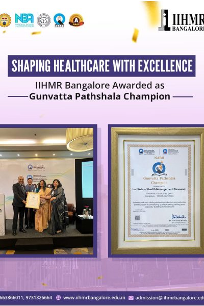 Proud Moment for IIHMR Bangalore
